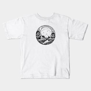 Full Moon Night in the Village Kids T-Shirt